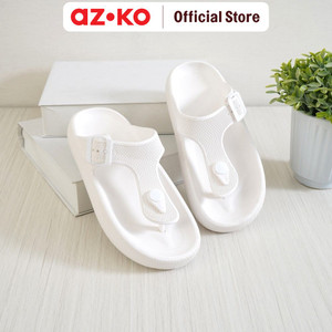 [EZO.0805194] AZKO Ataru Ukuran 40 Sandal Jepit Thick Flip Flop - Putih