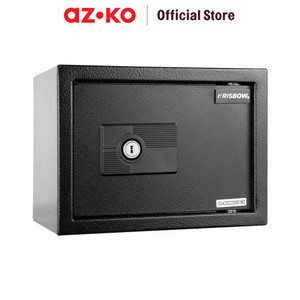 [EZO.0805255] AZKO Krisbow 23X17X17 cm Brankas Besi 17Ck 1/3 mm - Hitam