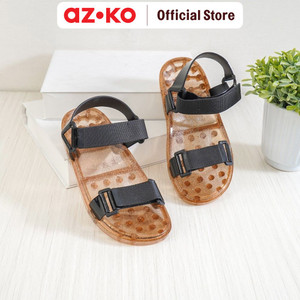 [EZO.0805274] AZKO Ataru Ukuran 41 Sandal Wanita Wide - Cokelat/Hitam