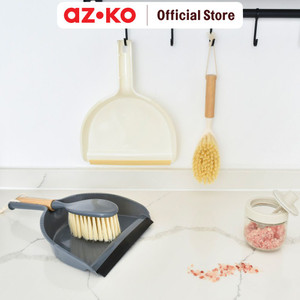 [EZO.0805286] AZKO Ataru Set Sapu & Pengki Minimalist - Krem
