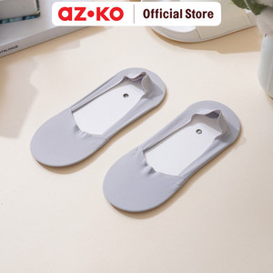 [EZO.0805296] AZKO Ataru Set 2 Pasang Kaos Kaki Wanita Invisible - Abu-Abu