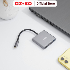 [EZO.0805307] AZKO Ataru Type C To Hdmi Usb 3.0 Adapter - Abu-Abu