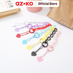 [EZO.0805333] AZKO Ataru Gantungan Kunci Small Heart Figure Assorted