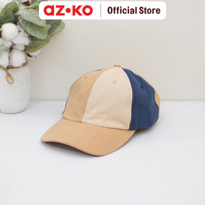 [EZO.0805340] AZKO Ataru Topi Baseball Color Block - Putih/Biru
