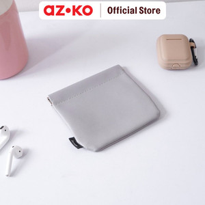[EZO.0805343] AZKO Ataru Ukuran S Pouch Pu - Abu-Abu