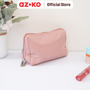[EZO.0805360] AZKO Ataru Ukuran M Pouch Kosmetik Dengan Kompartemen - Pink
