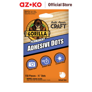 [EZO.0805361] AZKO Gorilla Set 150 Pcs Lem Permanen Dot Gorilla
