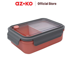 [EZO.0805372] AZKO Kris 1.25 ltr Kotak Makan 3 Sekat Plastik - Pink