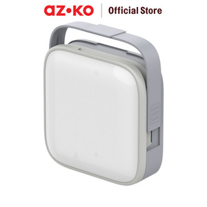 [EZO.0805387] AZKO Krisbow Lampu Darurat Square - Putih/Abu-Abu