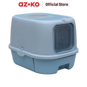 [EZO.0805403] AZKO Paws N Tail Toilet Kucing Dengan Drawer Dan Top Exit