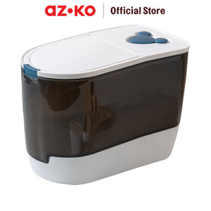 [EZO.0805411] AZKO Kris 10 Kg Tempat Beras - Hitam/Putih