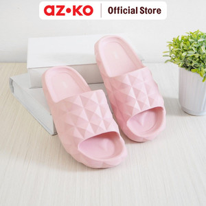 [EZO.0805425] AZKO Ataru Ukuran 40 Sandal Wanita Slides Diamond - Pink