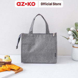 [EZO.0805429] AZKO Ataru Tas Bekal Makanan Thermal Slim - Abu-Abu