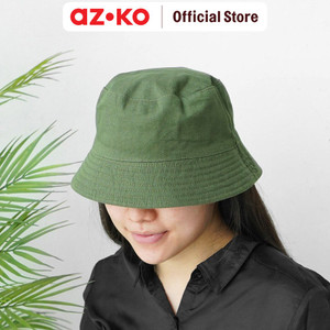 [EZO.0805447] AZKO Ataru Topi Bucket Reversible - Hijau/Krem