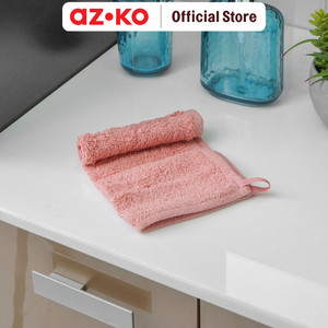 [EZO.0805448] AZKO Ataru 25x25 Cm Handuk Wajah Plain Katun - Pink