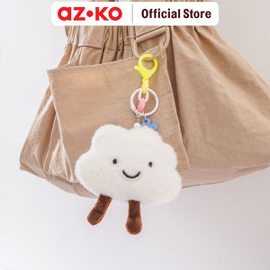 [EZO.0805458] AZKO Ataru Gantungan Kunci Cloud Push - Putih