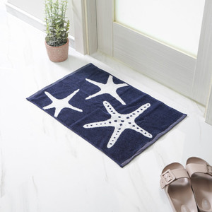 [EZO.0805466] AZKO Ataru 40x60 Cm Keset Kamar Mandi Katun Jq - Biru Navy