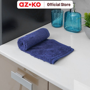[EZO.0805470] AZKO Ataru 30x50 Cm Handuk Kecil Guest Katun - Biru Navy