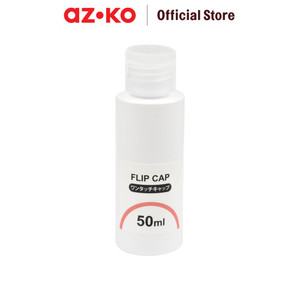 [EZO.0805491] AZKO Ataru Botol Cairan Dengan Tutup Flip 50 Ml - Putih