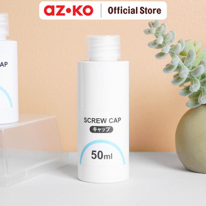 [EZO.0805493] AZKO Ataru Botol Cairan Dengan Tutup Putar 50 Ml - Putih