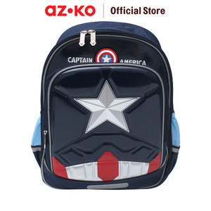 [EZO.0805499] AZKO Marvel Tas Sekolah Anak Captain America Hardshell