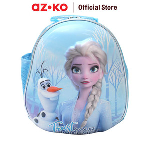 [EZO.0805502] AZKO Disney Tas Ransel Anak Hardshell Frozen Egg Shape - Biru