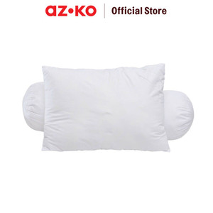 [EZO.0805516] AZKO Sleeplite Set 2 Pcs Bantal & Guling - Putih