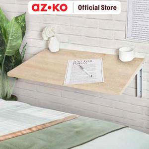 [EZO.0805518] AZKO Masterspace Meja Dinding Lipat - Cokelat Oak