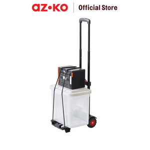 [EZO.0805580] AZKO Maxbuilt Troli Lipat 50 kg Alat Pengangkut Barang Dengan Roda Foldable Shopping Cart Trolley Belanja