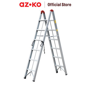 [EZO.0805588] AZKO Fixsteps 2.1 Mtr Tangga Lipat Aluminium Stick 2X6 Step