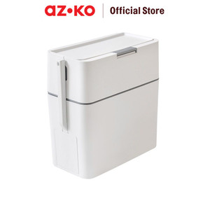 [EZO.0805589] AZKO Krisbow 12 Ltr Tempat Sampah Dengan Sikat Toilet