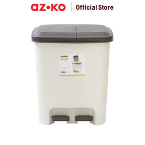 [EZO.0805590] AZKO Krisbow 45 Ltr Tempat Sampah Pedal Dengan Tutup Double