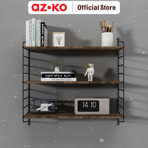 [EZO.0805591] AZKO Masterspace Rak Dinding 3 Tingkat Wsm-3l - Hitam