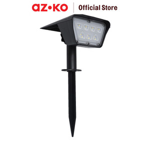 [EZO.0805660] AZKO Krisbow Zura Lampu Sorot Taman Single Solar 1l 200 Lumens 6500k