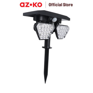 [EZO.0805661] AZKO Krisbow Zura Lampu Sorot Taman Double Solar 4 Watt 6500k