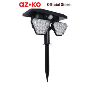[EZO.0805662] AZKO Krisbow Zura Lampu Sorot Taman Double Solar 4 Watt 3000k