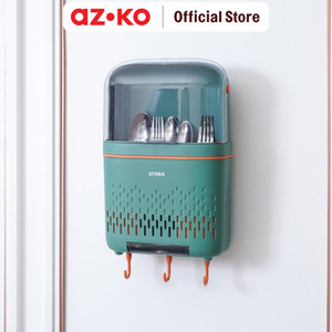 [EZO.0805677] AZKO Stora Tempat Alat Makan - Hijau