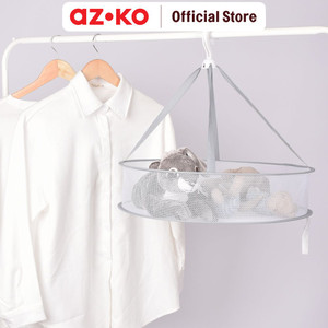 [EZO.0805689] AZKO Stora Jemuran Baju Gantung Lipat Mesh - Putih