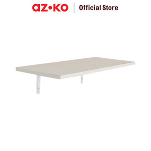 [EZO.0805702] AZKO Masterspace 90x40x1.8 Cm Rak Dinding Kayu - Putih