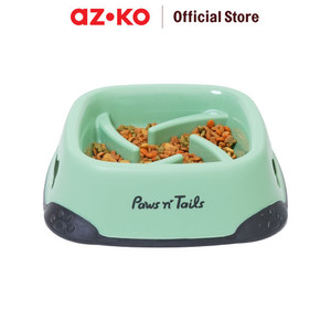 [EZO.0805742] AZKO Paws N Tail 580 Ml Tempat Makan Hewan Anti Slip