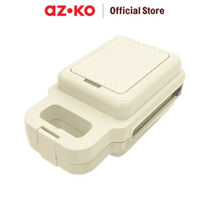 [EZO.0805749] AZKO Memoo Toaster Sandwich & Waffle Maker 2 In 1 - Putih