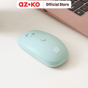 [EZO.0805751] AZKO Ataru Mouse Wireless I330 - Hijau Dusty