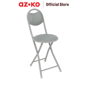 [EZO.0805758] AZKO Soleil Kursi Lipat Padded - Abu-Abu