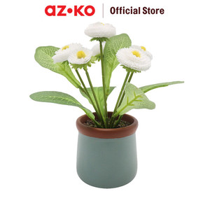 [EZO.0805762] AZKO Arthome 15.2 Cm Bunga Artifisial Pot - Putih