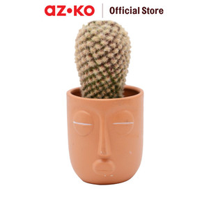 [EZO.0805772] AZKO Arthome 7.6 Cm Tanaman Artifisial Kaktus Dengan Pot - Hijau