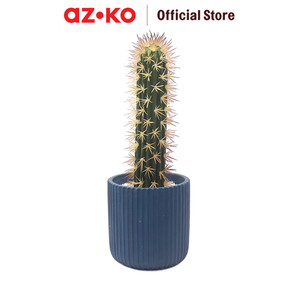[EZO.0805783] AZKO Arthome 11.4 Cm Tanaman Artifisial Kaktus Dengan Pot - Hijau