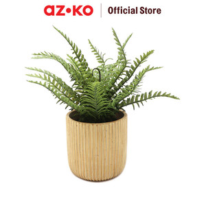 [EZO.0805791] AZKO Arthome 33 Cm Tanaman Artifisial Fern Dengan Pot - Hijau