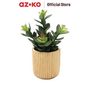 [EZO.0805793] AZKO Arthome 17.8 Cm Bunga Artifisial Dengan Pot - Hijau