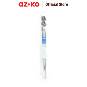 [EZO.0805866] AZKO Kris 90x90x90 Cm Rel Tirai Shower - Krom