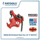 [EZM.0803011] RIDGID BC410A Top Screw Bench Chain Vise 40195 Catok Rantai Ragum Pipa